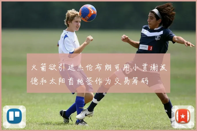 火箭欲引进杰伦布朗可用小贾谢泼德和太阳首轮签作为交易筹码