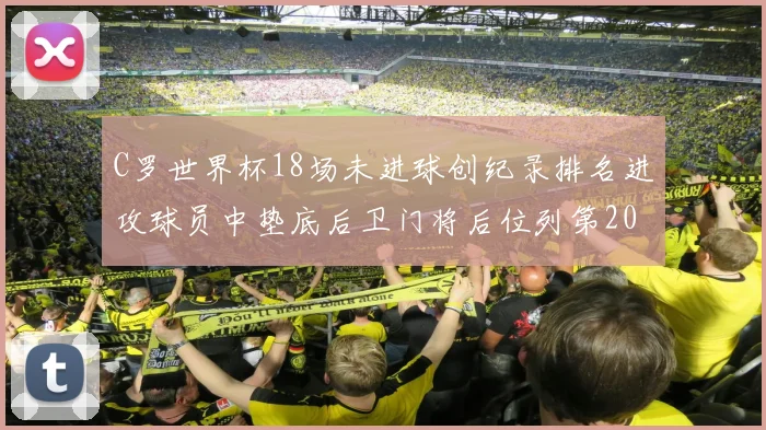 C罗世界杯18场未进球创纪录排名进攻球员中垫底后卫门将后位列第20